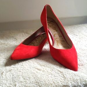 Sam Edelman suede short pumps